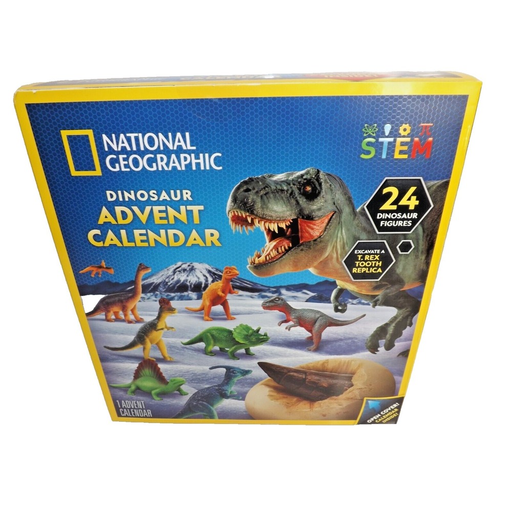National Geographic 🦖Dinosaur Advent Calendar - 24 Dinosaurs ! STEM learning !